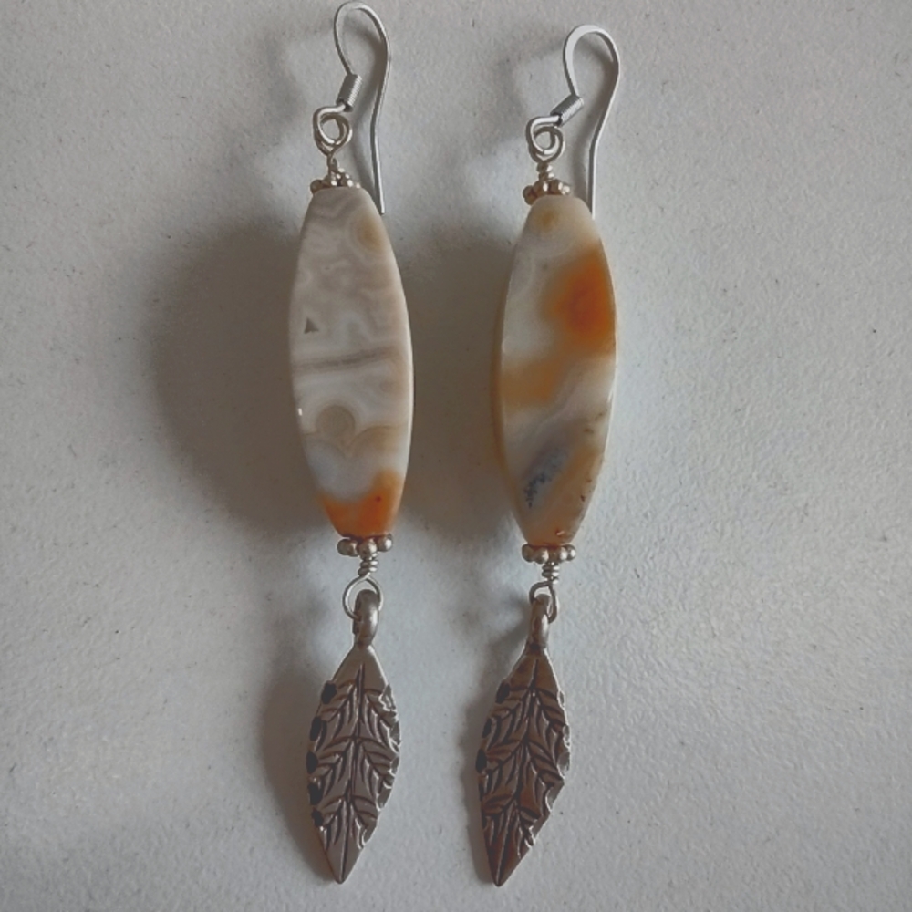 Sterling Ocean Jasper earrings